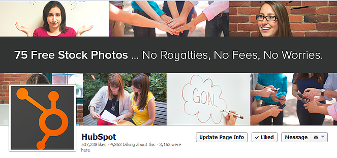HubSpotのFacebookカバー写真の無料テンプレート