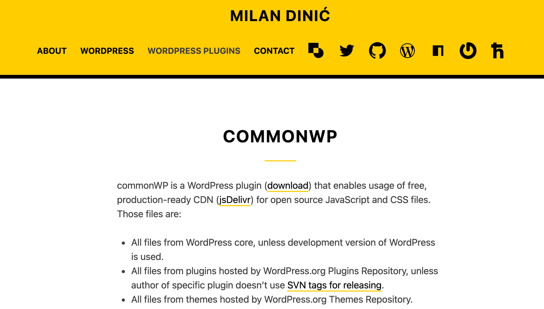 CommonWPの無料WordPress CDN